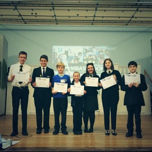Students awarded Anti-bullying ambassador of the day by the staff from the Diana Award. James Hubbard (Aylsham High School) Josh Cant (Downham Market Academy) David Bannon-Ryder (George White Junior School) Hannah Galey (Buxton Primary School) Pippa Randall (Ayslahm High School) Lily Moore (Aylsham High School) Ben Arthur (Hobart High School)